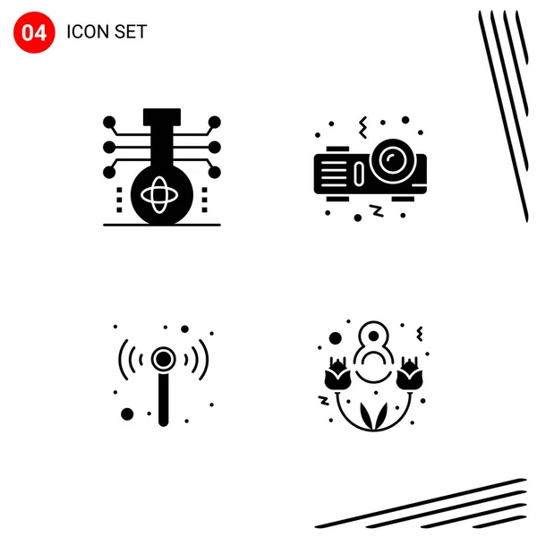 Conjunto Iconos Creativos Universales Simplemente Vector Ilustraciones Para Aplicaciones Web — Vector de stock