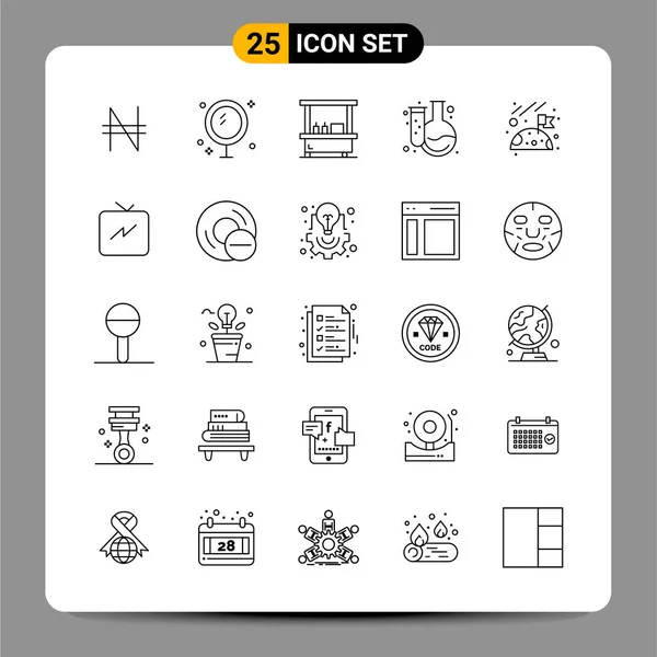Set de 25 iconos de negocio universales Vector — Vector de stock