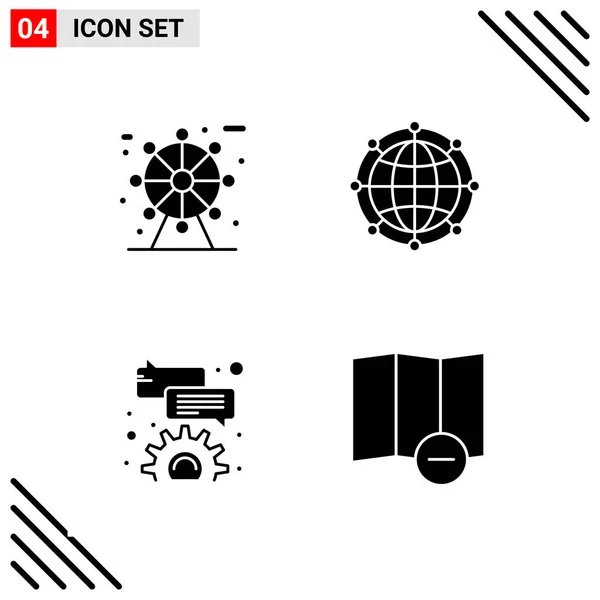 Conjunto Iconos Creativos Universales Simplemente Vector Ilustraciones Para Aplicaciones Web — Vector de stock