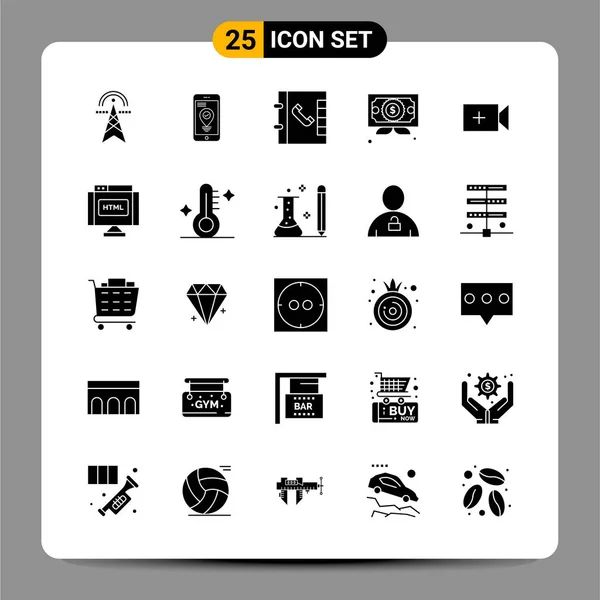 Set Universal Creative Icons Simply Vector Illustrations Web Mobile Apps — Stock Vector