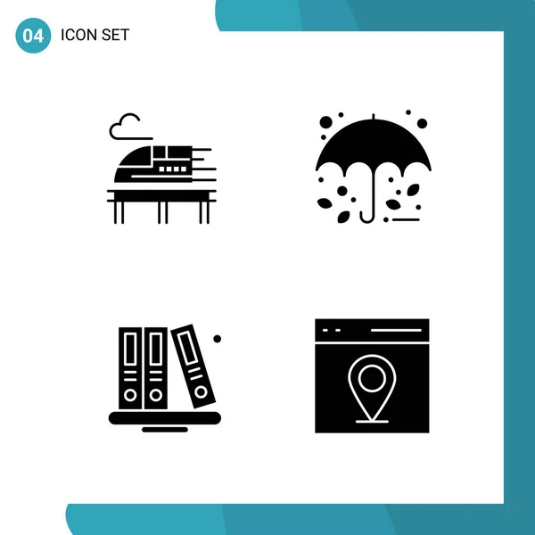 Conjunto Iconos Creativos Universales Simplemente Vector Ilustraciones Para Aplicaciones Web — Vector de stock