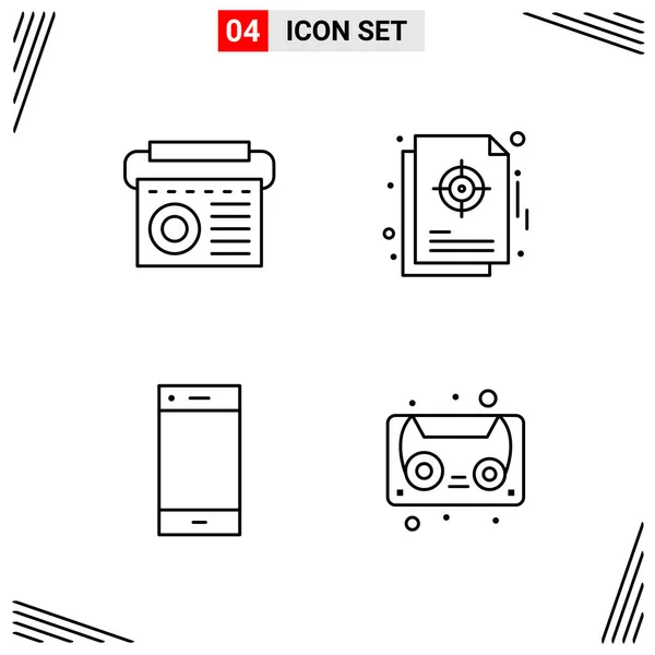 Set de 25 iconos de negocio universales Vector — Archivo Imágenes Vectoriales