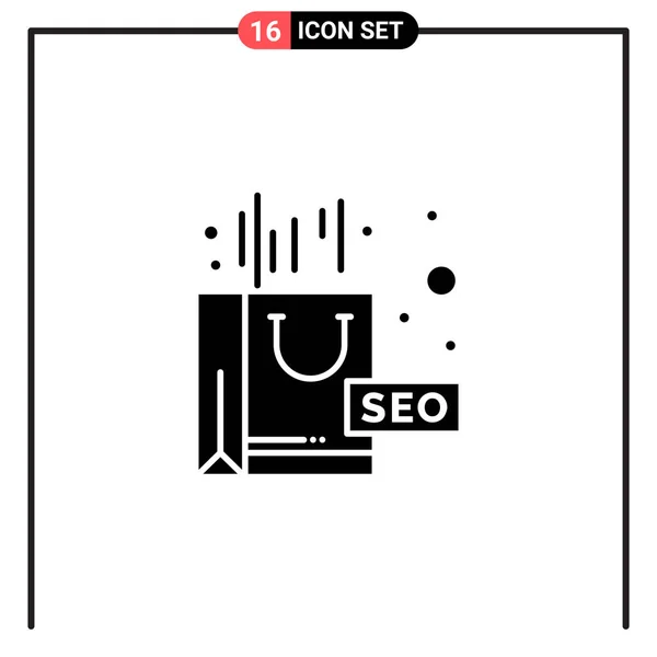 Creative Icons Set Design White Background — Stock Vector