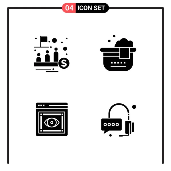 Conjunto Iconos Creativos Universales Simplemente Vector Ilustraciones Para Aplicaciones Web — Vector de stock