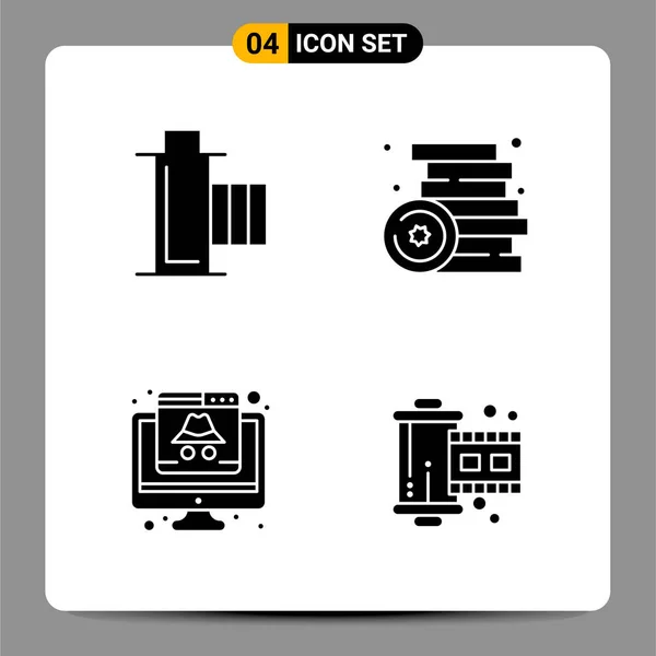 Conjunto Iconos Creativos Universales Simplemente Vector Ilustraciones Para Aplicaciones Web — Vector de stock