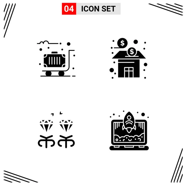 Conjunto Iconos Creativos Universales Simplemente Vector Ilustraciones Para Aplicaciones Web — Vector de stock