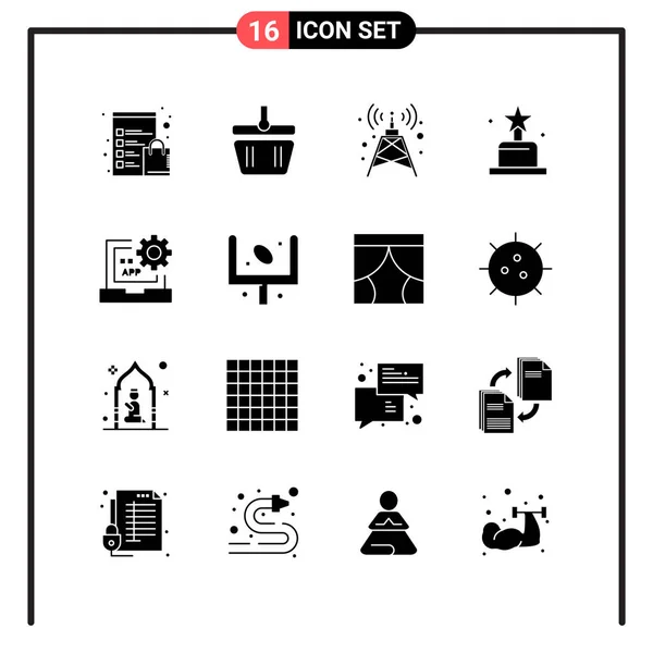 Conjunto Iconos Creativos Universales Simplemente Vector Ilustraciones Para Aplicaciones Web — Vector de stock