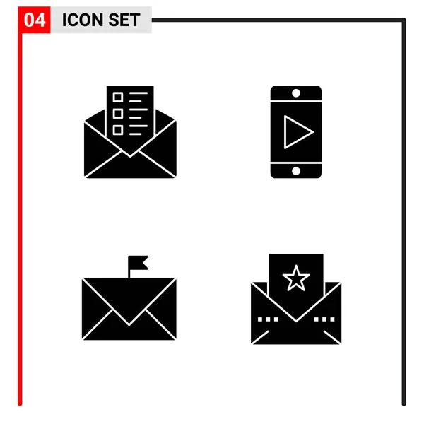 Set Universeller Kreativer Symbole Vektor Illustration — Stockvektor