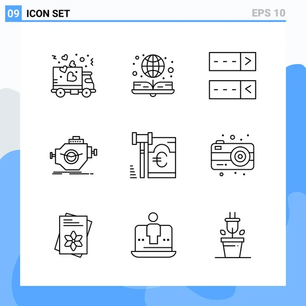 Set of 25 Universal Business Icons Vector — Stock Vector