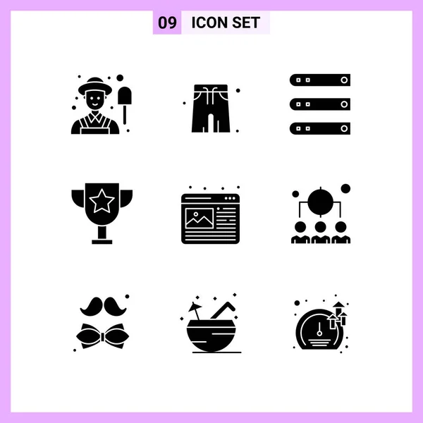 Set de 25 iconos de negocio universales Vector — Vector de stock