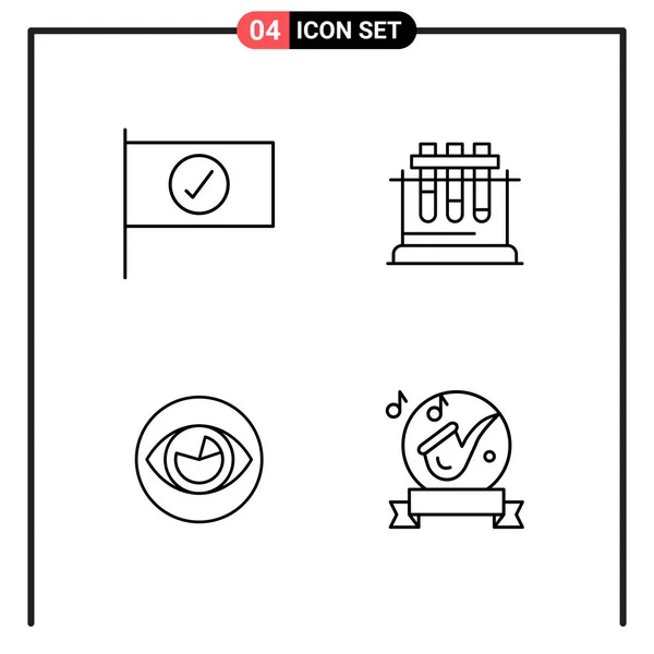 Conjunto Iconos Creativos Universales Simplemente Vector Ilustraciones Para Aplicaciones Web — Archivo Imágenes Vectoriales