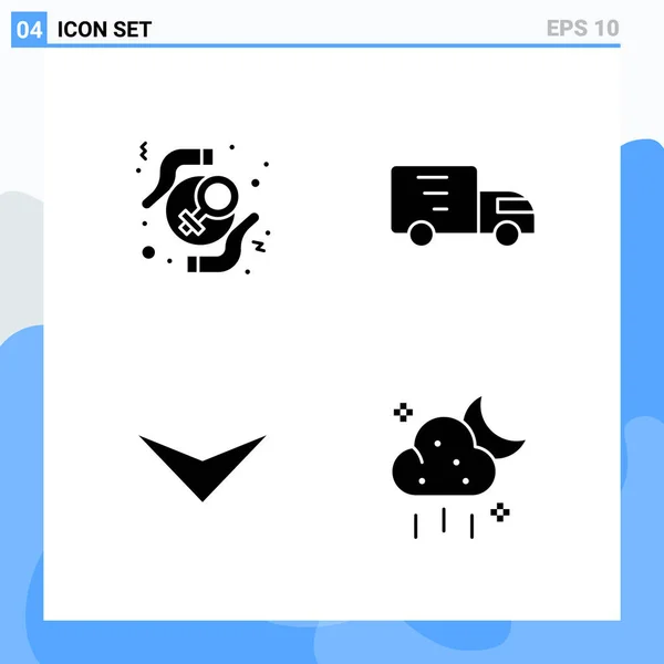 Set Universal Creative Icons Simply Vector Illustrations Web Mobile Apps — Stock Vector