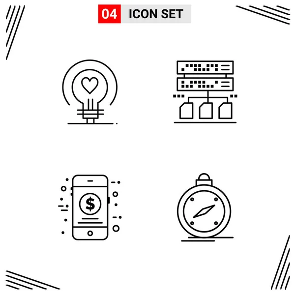 Conjunto de 16 iconos universales Vector de negocios — Archivo Imágenes Vectoriales