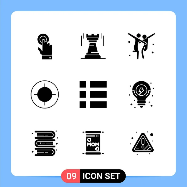 Conjunto Iconos Creativos Universales Simplemente Vector Ilustraciones Para Aplicaciones Web — Vector de stock