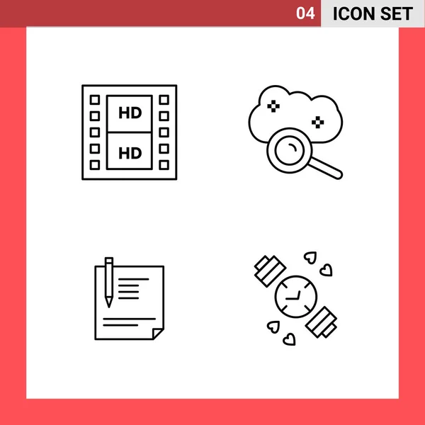 Set de 25 iconos de negocio universales Vector — Archivo Imágenes Vectoriales