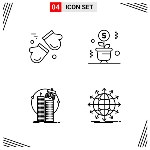 Set of 25 Universal Business Icons Vector — Stockový vektor