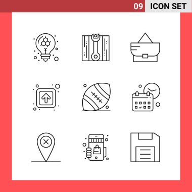 Evrensel yaratıcı simgeler kümesi, web ve mobil uygulamalar ve projeler için basit vektör illüstrasyonları 
