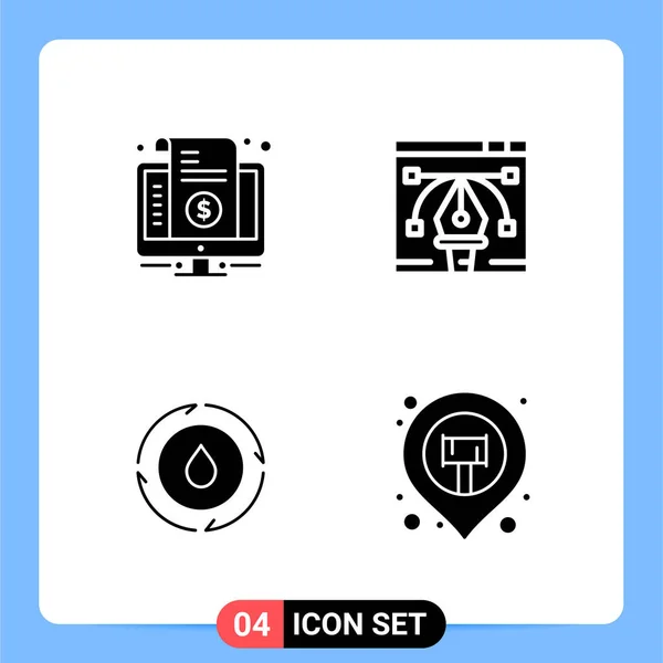 Conjunto Iconos Creativos Universales Simplemente Vector Ilustraciones Para Aplicaciones Web — Archivo Imágenes Vectoriales