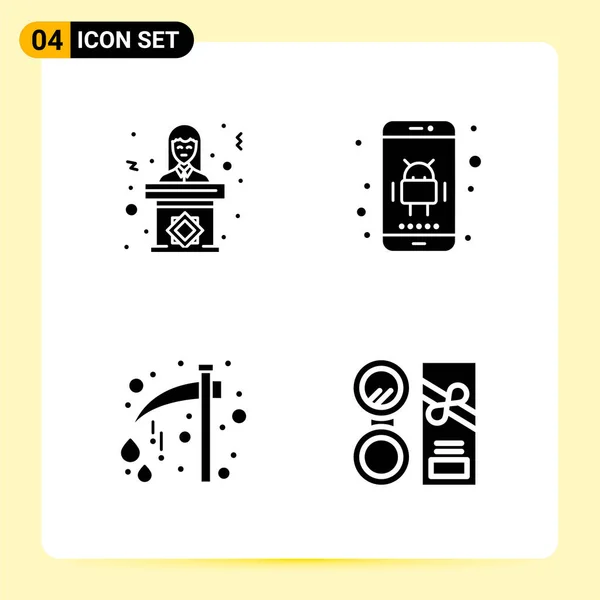 Conjunto Iconos Creativos Universales Simplemente Vector Ilustraciones Para Aplicaciones Web — Archivo Imágenes Vectoriales