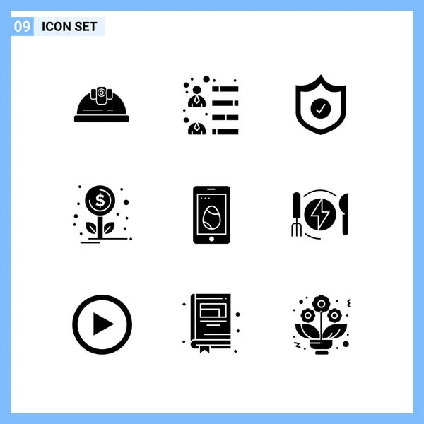 Conjunto Iconos Creativos Universales Simplemente Vector Ilustraciones Para Aplicaciones Web — Vector de stock