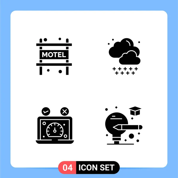 Conjunto Iconos Creativos Universales Simplemente Vector Ilustraciones Para Aplicaciones Web — Vector de stock