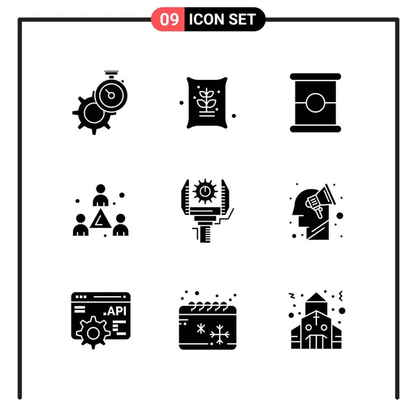 Conjunto Iconos Creativos Universales Simplemente Vector Ilustraciones Para Aplicaciones Web — Archivo Imágenes Vectoriales