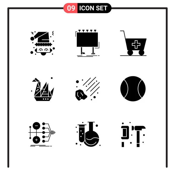 Conjunto Iconos Creativos Universales Ilustración Vectorial — Vector de stock