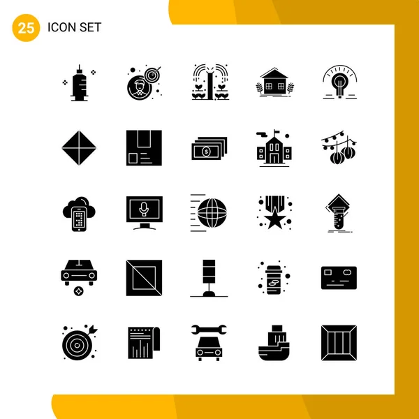 Set of 25 Universal Business Icons Vector — Stock Vector