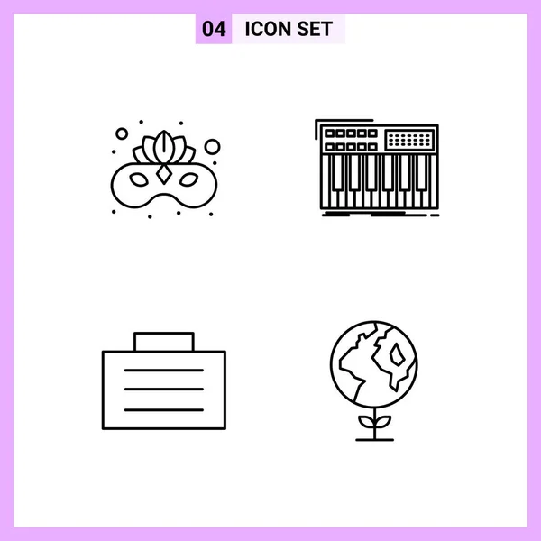 Set Universal Creative Icons Simply Vector Illustrations Web Mobile Apps — Stock Vector