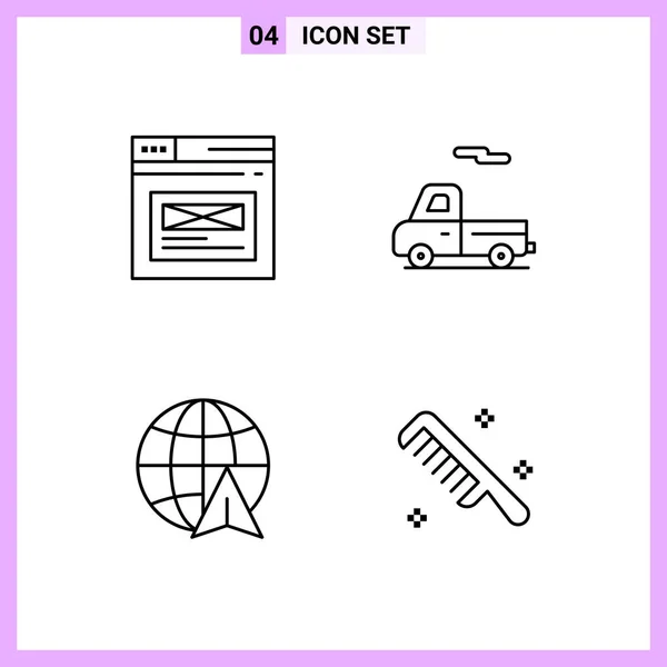 Set of 16 Universal Icons Business Vector — 스톡 벡터