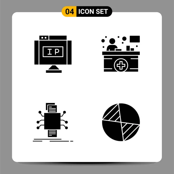 Conjunto Iconos Creativos Universales Simplemente Vector Ilustraciones Para Aplicaciones Web — Vector de stock