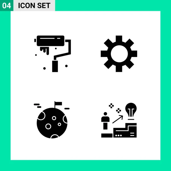 Ícone Web Design Ilustração Eleitor — Vetor de Stock