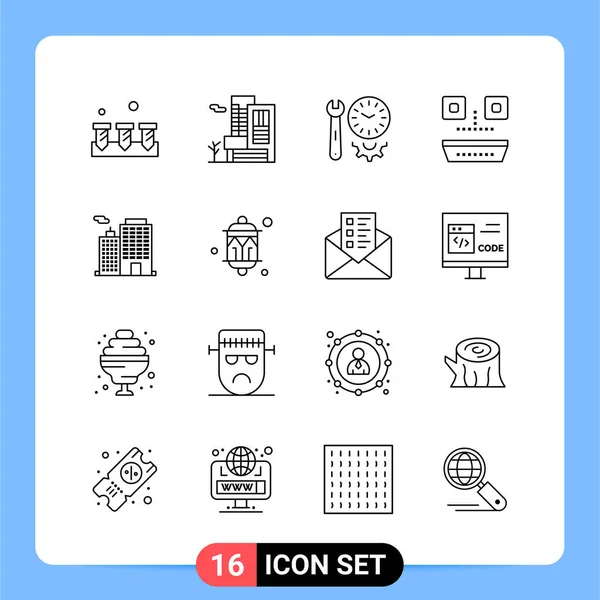 Conjunto Iconos Creativos Universales Simplemente Vector Ilustraciones Para Aplicaciones Web — Archivo Imágenes Vectoriales