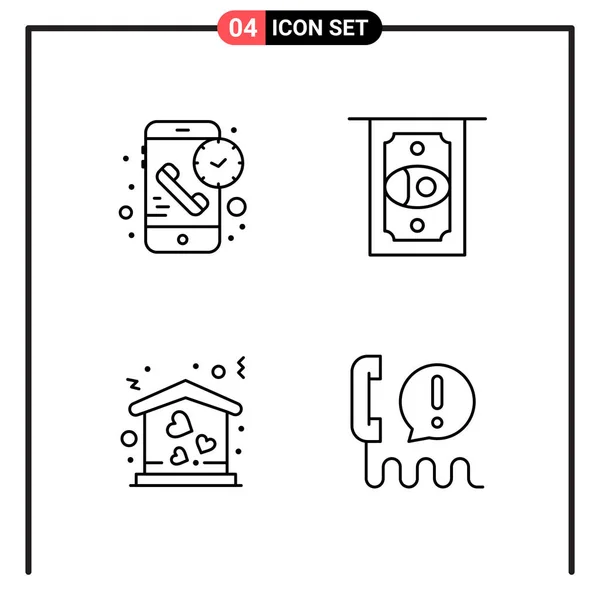 Set Universal Creative Icons Simply Vector Illustrations Web Mobile Apps — Stock Vector