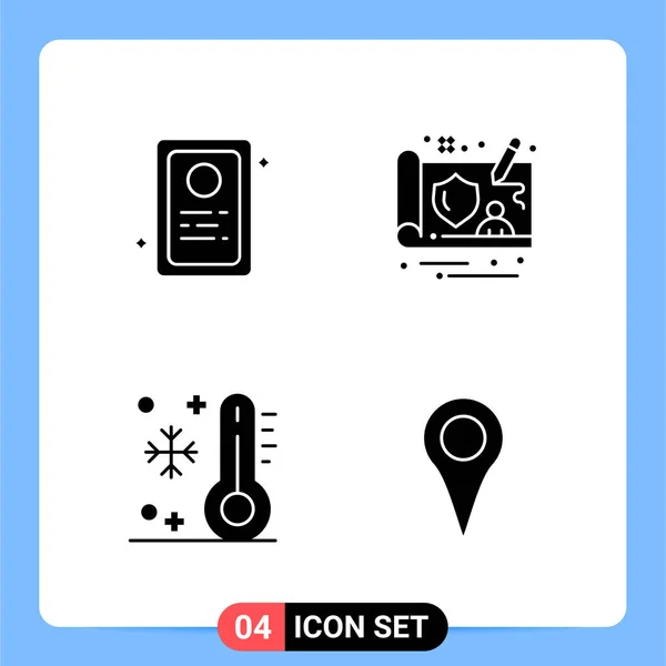 Conjunto Iconos Creativos Universales Simplemente Vector Ilustraciones Para Aplicaciones Web — Vector de stock