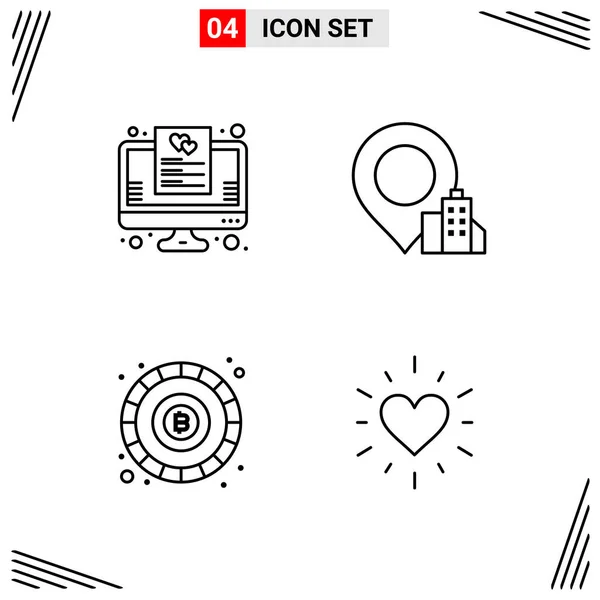 Set Universal Creative Icons Simply Vector Illustrations Web Mobile Apps — Stock Vector