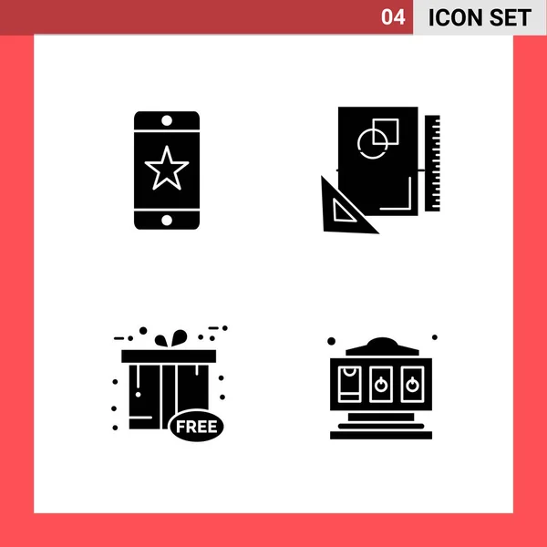 Conjunto Iconos Creativos Universales Simplemente Vector Ilustraciones Para Aplicaciones Web — Vector de stock