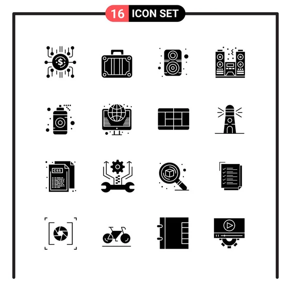 Conjunto Iconos Creativos Universales Simplemente Vector Ilustraciones Para Aplicaciones Web — Archivo Imágenes Vectoriales