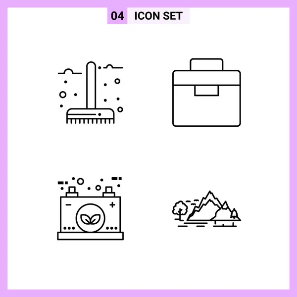 Set Universal Creative Icons Simply Vector Illustrations Web Mobile Apps — Stock Vector