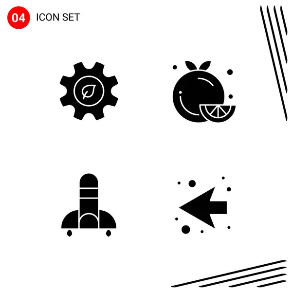 Conjunto Iconos Creativos Universales Simplemente Vector Ilustraciones Para Aplicaciones Web — Archivo Imágenes Vectoriales