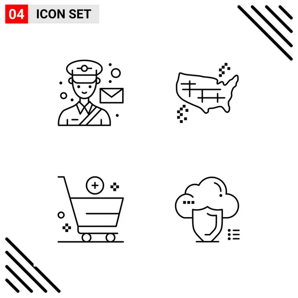 Set of 25 Universal Business Icons Vector — Stock Vector