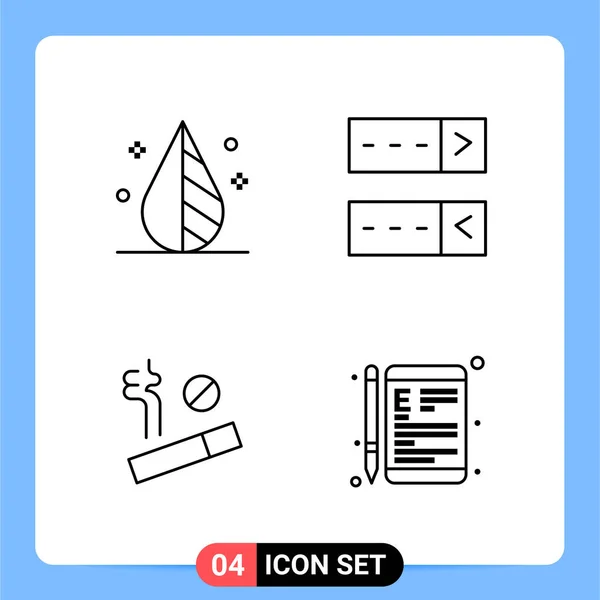 Conjunto Iconos Creativos Universales Simplemente Vector Ilustraciones Para Aplicaciones Web — Vector de stock