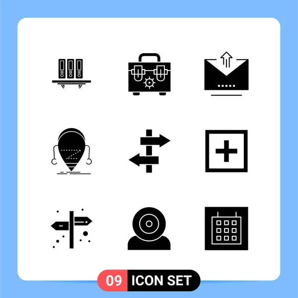 Conjunto Iconos Creativos Universales Simplemente Vector Ilustraciones Para Aplicaciones Web — Vector de stock