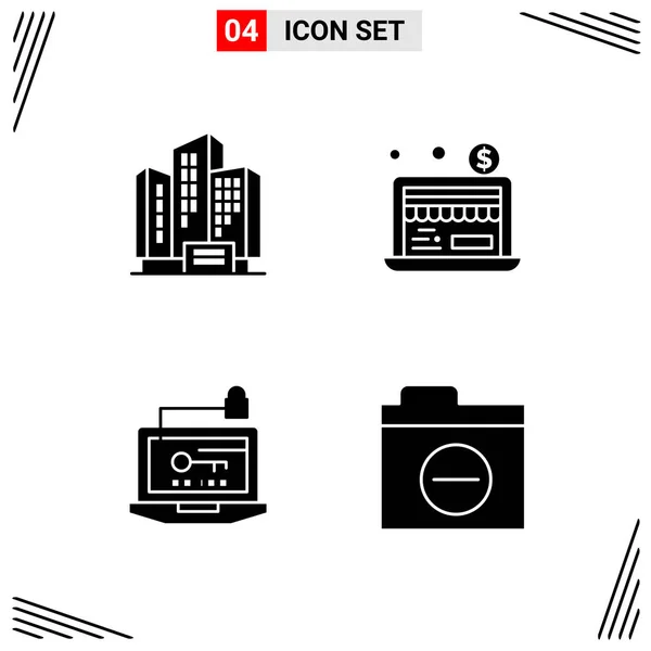 Conjunto Iconos Creativos Universales Simplemente Vector Ilustraciones Para Aplicaciones Web — Vector de stock