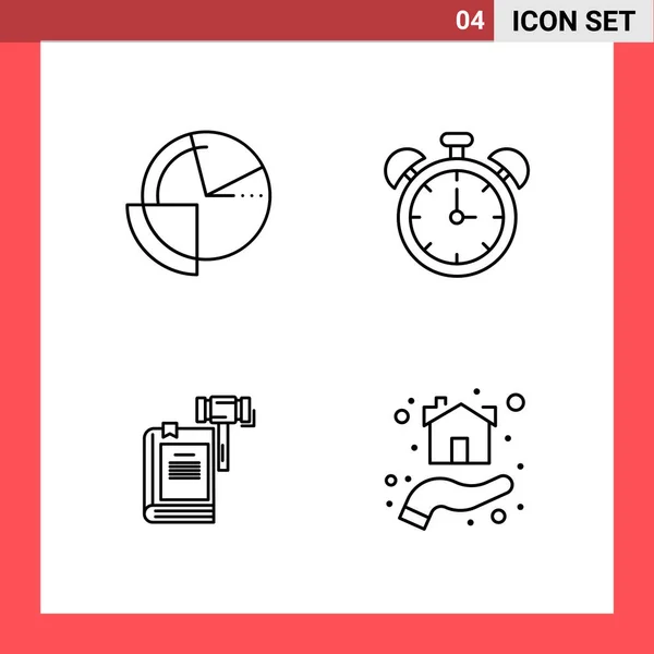 Iconos Creativos Conjunto Diseño Sobre Fondo Blanco — Vector de stock