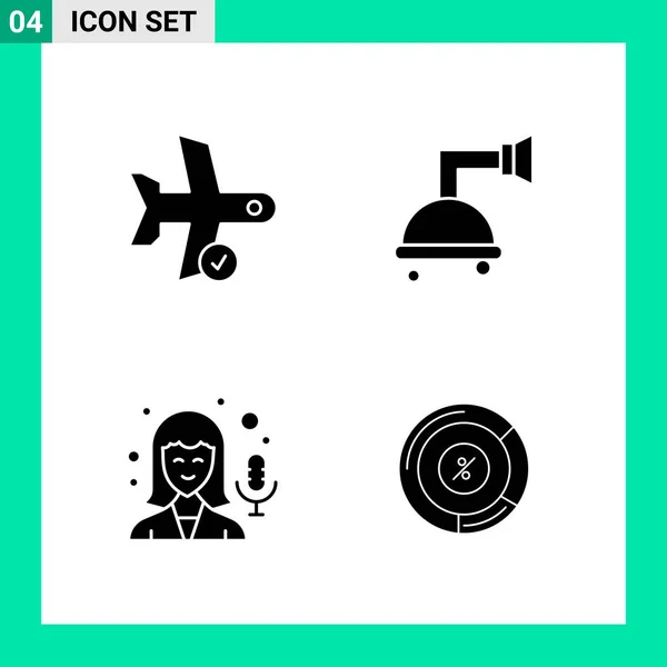 Conjunto Iconos Creativos Universales Simplemente Vector Ilustraciones Para Aplicaciones Web — Archivo Imágenes Vectoriales