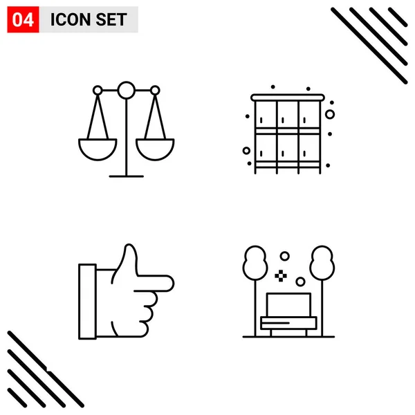 Set Universal Creative Icons Simply Vector Illustrations Web Mobile Apps — Stock Vector