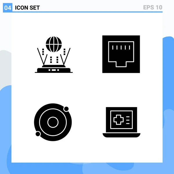 Set Universal Creative Icons Simply Vector Illustrations Web Mobile Apps — Stock Vector