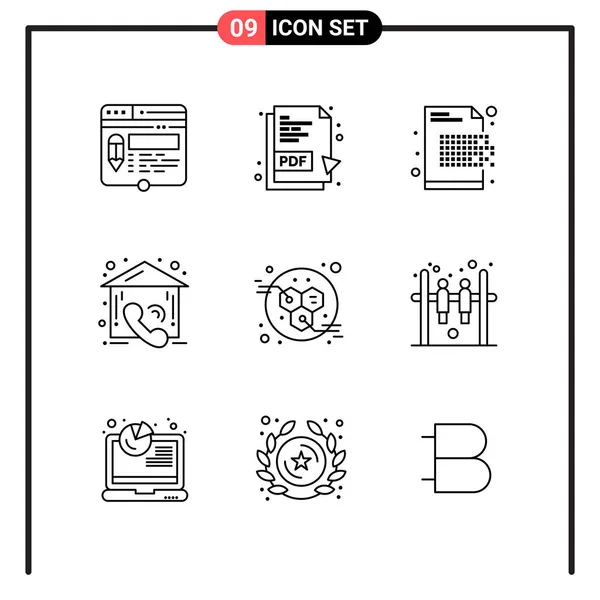 Creative Icons Set Design White Background — Stock Vector