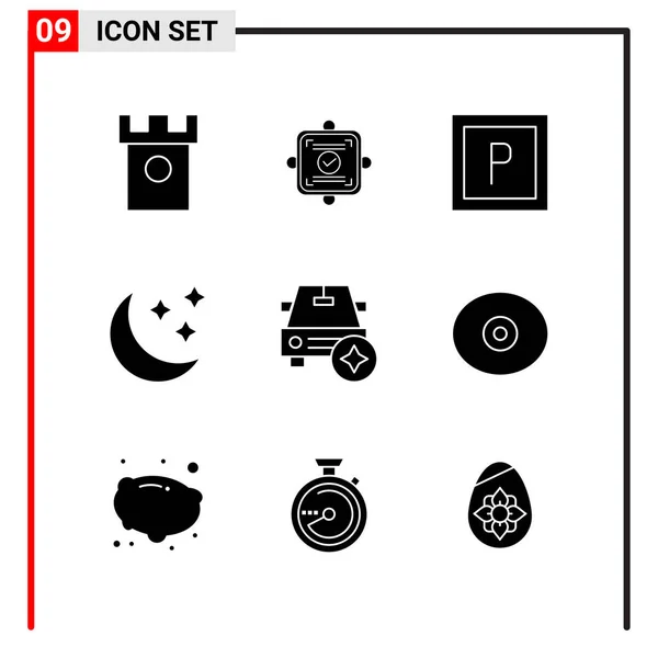 Conjunto Iconos Creativos Universales Simplemente Vector Ilustraciones Para Aplicaciones Web — Vector de stock